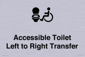 Accessible Toilet with Left to Right Transfer
